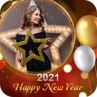 New Year 2021 Photo Frames Greeting Wishes