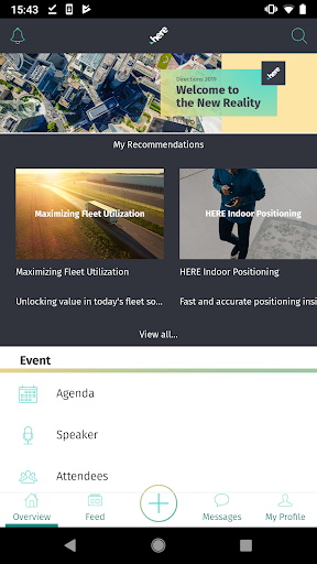 Android application HERE Meetings screenshort