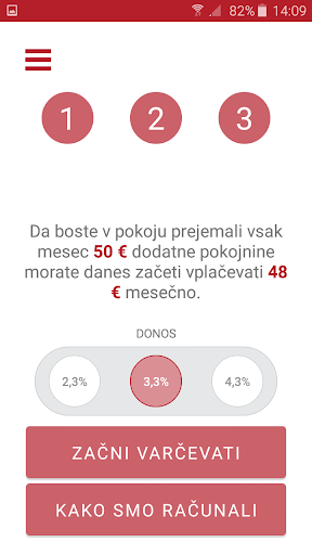 ePokojnina Screen 3