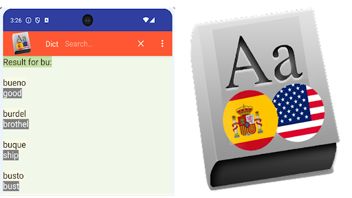 ES Spanish Dictionary Screen 2