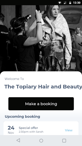 Android application The Topiary Hair and Beauty screenshort