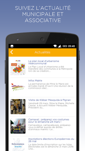 Ville de Pignan : lapplicatio Screen 2