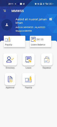 Android application O360 HRM MMWSS screenshort