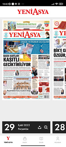 Android application Yeni Asya E-Gazete screenshort