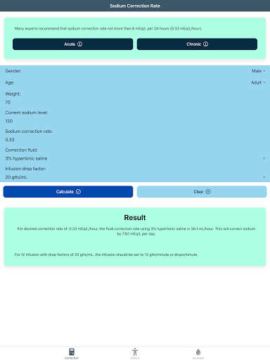 Hyponatremia Calculator