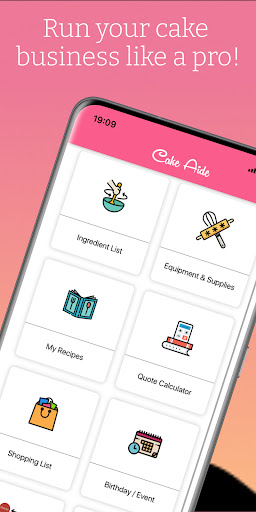 Android application Cake Aide screenshort