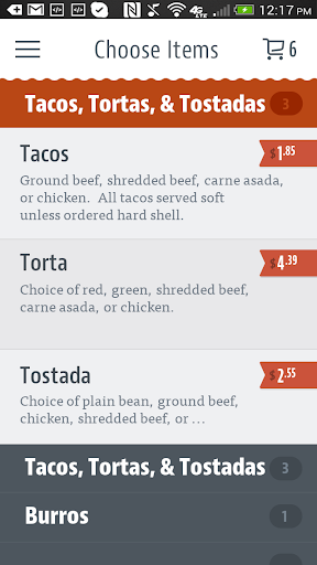 Mechys Mexican Food Screen 3