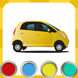 Coloring pages cars icon