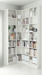 Design de estante de livros