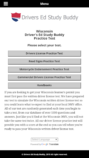 Wisconsin Driver License Test
