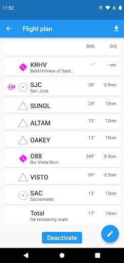 AviNavi, navigation for pilots Screen 2