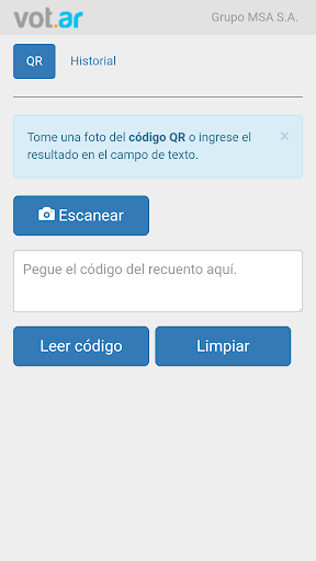 Android application Fiscales Elecciones TDF 2022 screenshort