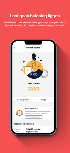 Android application Champ: Sport, Beweeg, Beloond screenshort