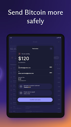 Screenshot of Proton Wallet: Secure Bitcoin