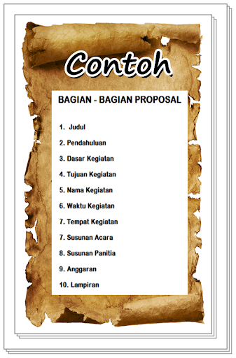 CONTOH PROPOSAL KOMPLIT