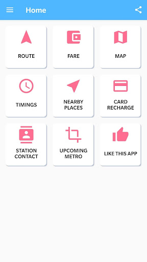 Android application Jaipur Metro Rail Guide screenshort
