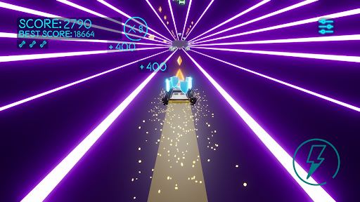 Neon Tunnel Infinite Car Ride