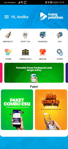 Android application Ruang Pelatihan by ESQ screenshort