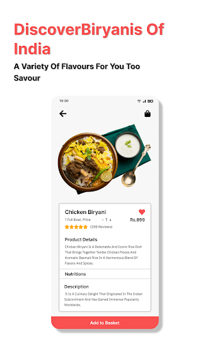 B4B RESTAURANT APP Screen 3