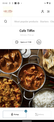Android application Cafe Tiffin London screenshort