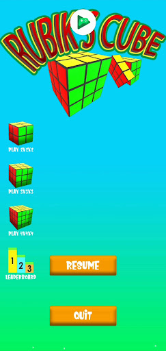 Android application Rubik's Cube 3D screenshort