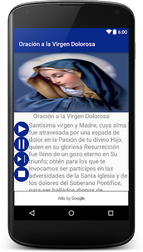 Oración a la Virgen Dolorosa Screen 2