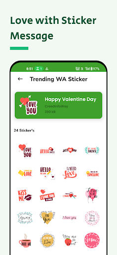 Trending WA Sticker Screen 3