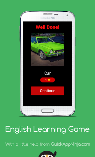 English Learning Game Screen 2
