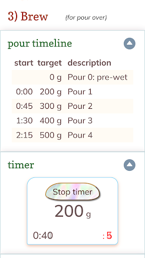 Brewfecto Coffee Calculator Screen 3