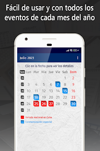 Screenshot 2 calendario cuba 2023 feriados android