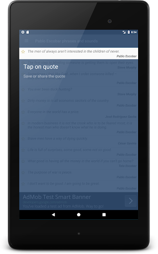 Pablo Escobar phrases and sounds