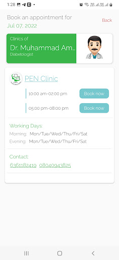 PEN Clinic Screen 3