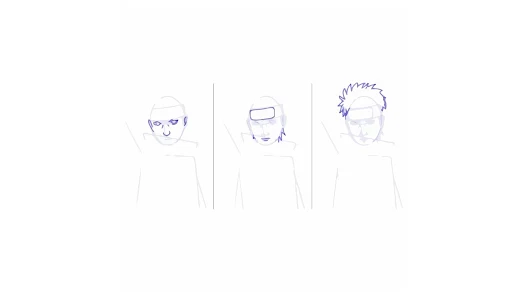 How to draw Naruto, How to draw anime step by step