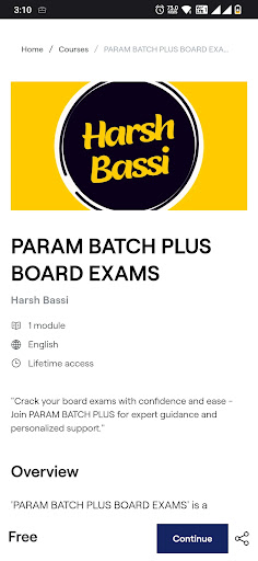 Harsh Bassi Classes Screen 2