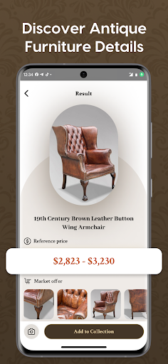 Screenshot of Furniture Identifier & Value