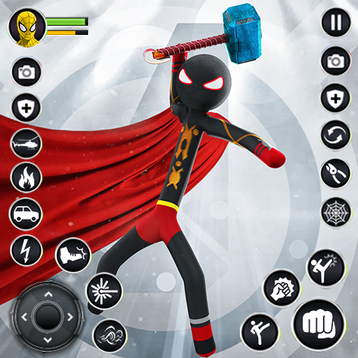 Indian Ropehero Stickman Game logo
