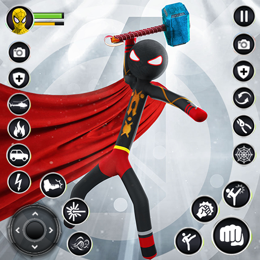 Indian Ropehero Stickman Game  Icon