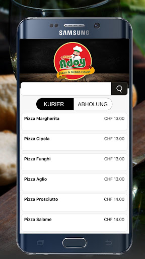 Android application Adoy Pizzakurier screenshort