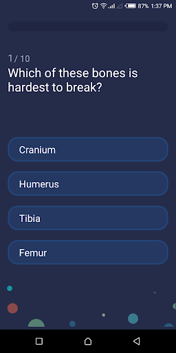 Izzy Quiz Screen 2