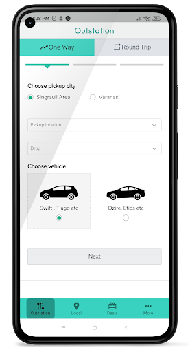 Simplride- Outstation & Local Screen 2
