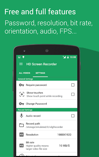 HD Screen Recorder - No Root Screen 2