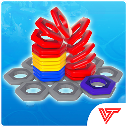 Hexa 3D Nuts: Sort Game