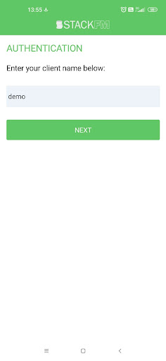 Android application StackFM Portal screenshort