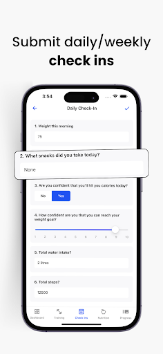 Screenshot of HubFit