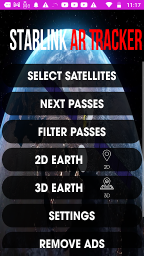 Android application Starlink and ISS Tracker screenshort