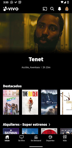 Android application TCC Vivo screenshort