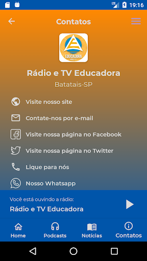 Rádio e TV Educadora Screen 2