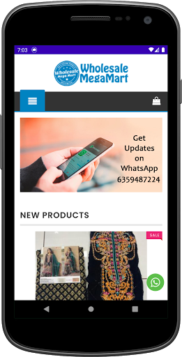 Android application Wholesale Mega Mart screenshort