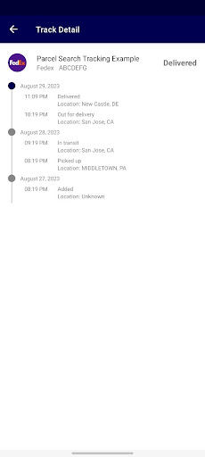 Parcel Search Screen 2