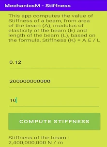 MechanicsM - Stiffness